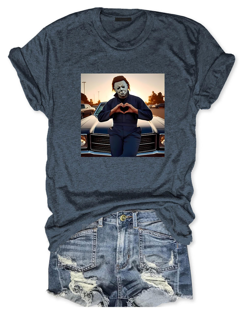 Vintage Horror Movie Funny T-shirt