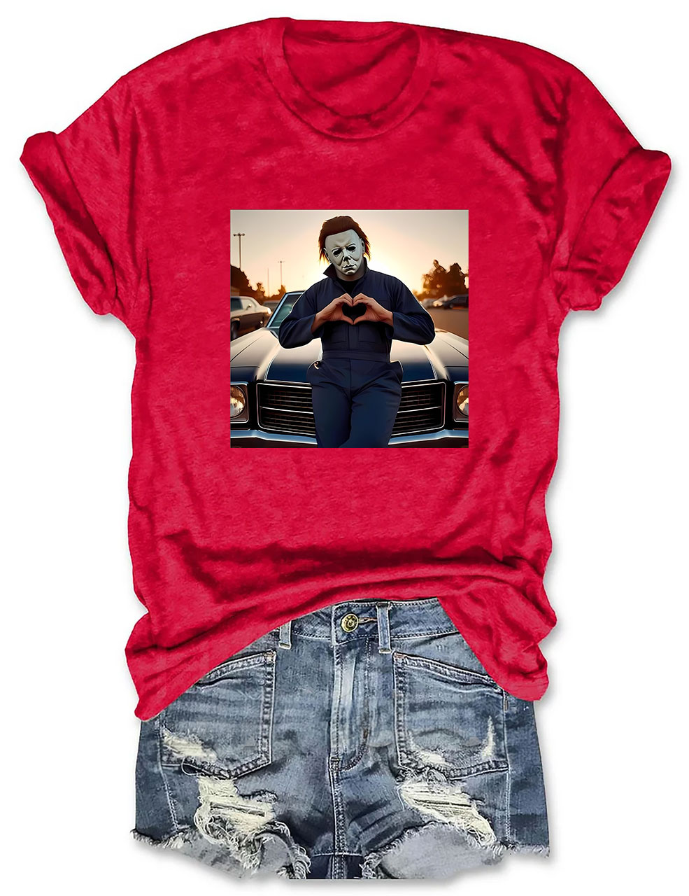 Vintage Horror Movie Funny T-shirt