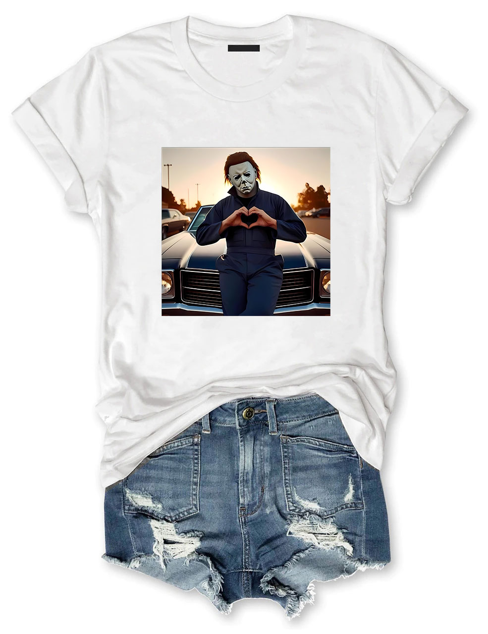 Vintage Horror Movie Funny T-shirt