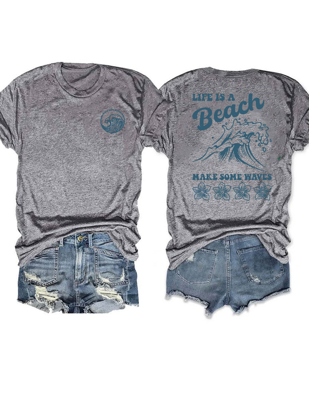 Life is a Beach Make Some Waves T-shirt