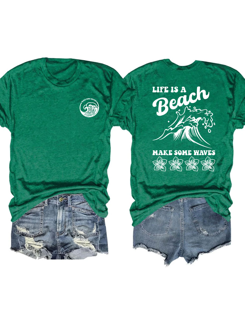 Life is a Beach Make Some Waves T-shirt