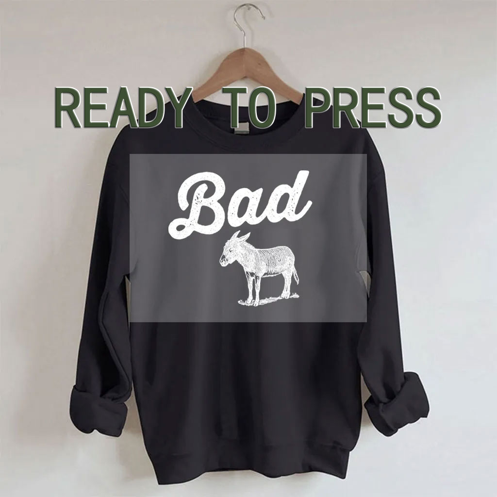 Funny Bad Ass Donkey DTF Heat Transfer