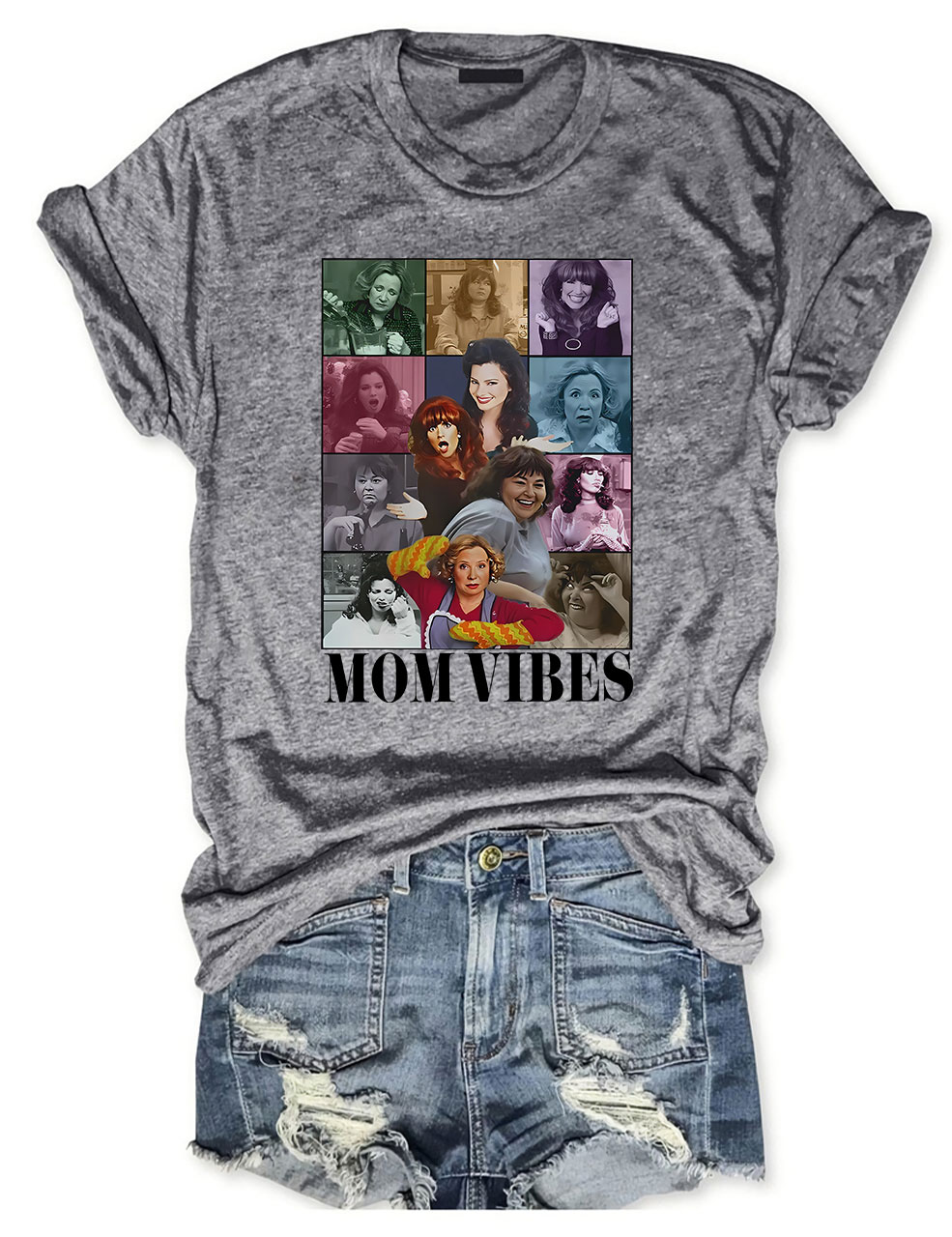 Retro 90��s Mom Vibes T-shirt