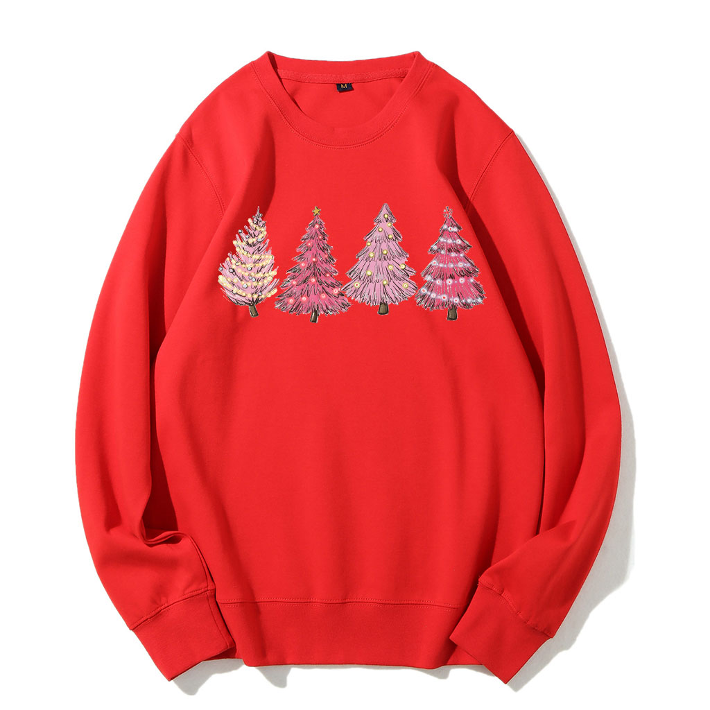 Pink Christmas Tree Sweatshirt