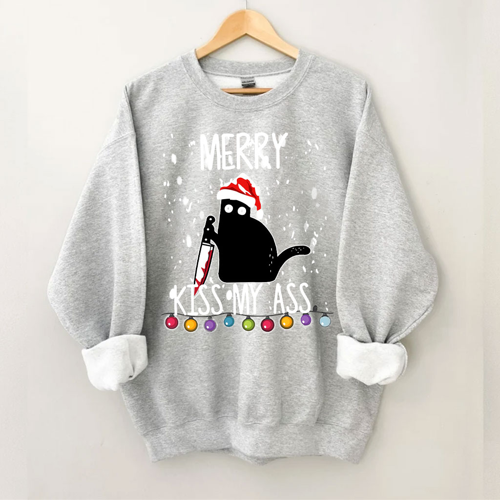 Black Cat Christmas Sweatshirt