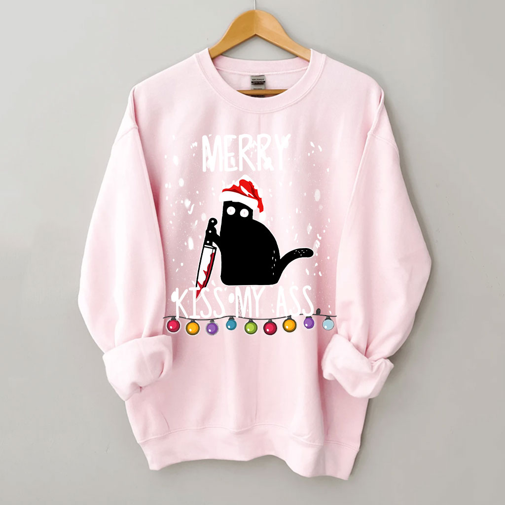 Black Cat Christmas Sweatshirt