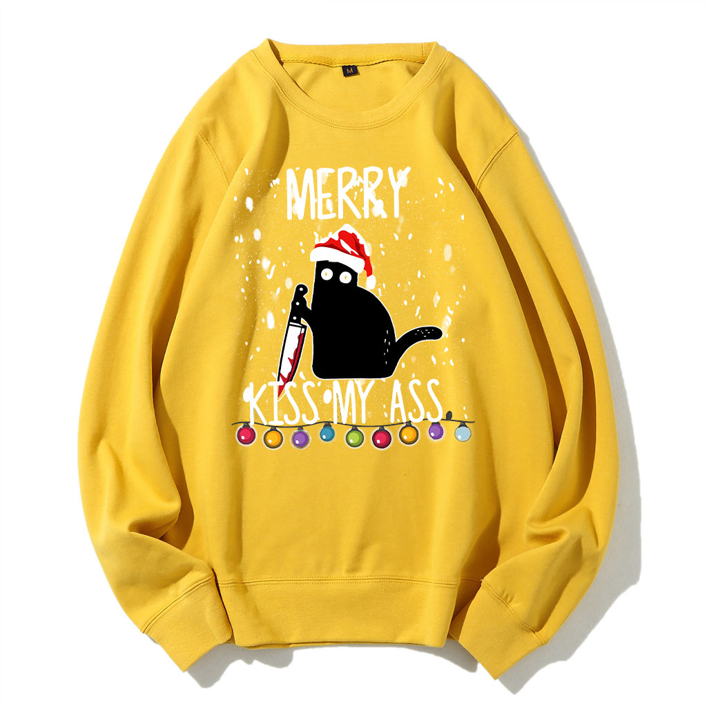 Black Cat Christmas Sweatshirt
