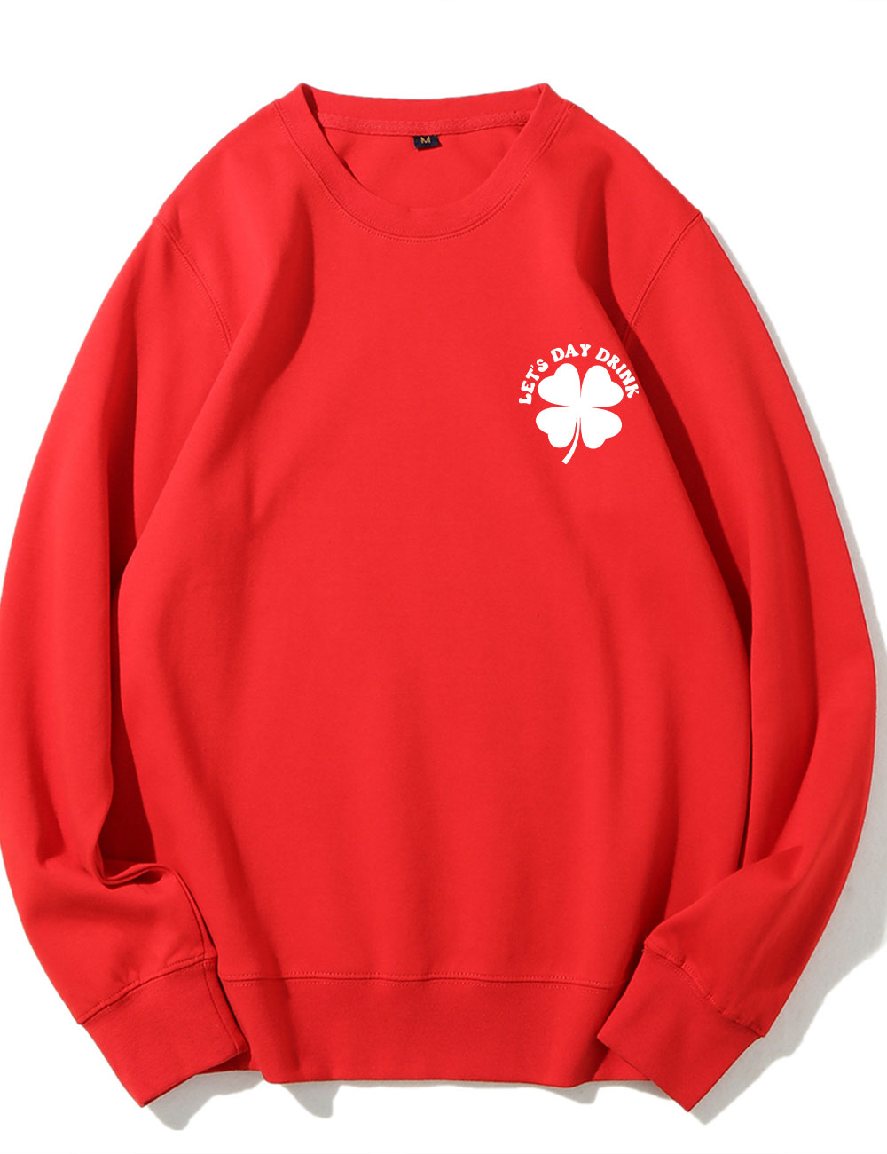 Lets Day Drink Retro Shamrock  Sweatshirt