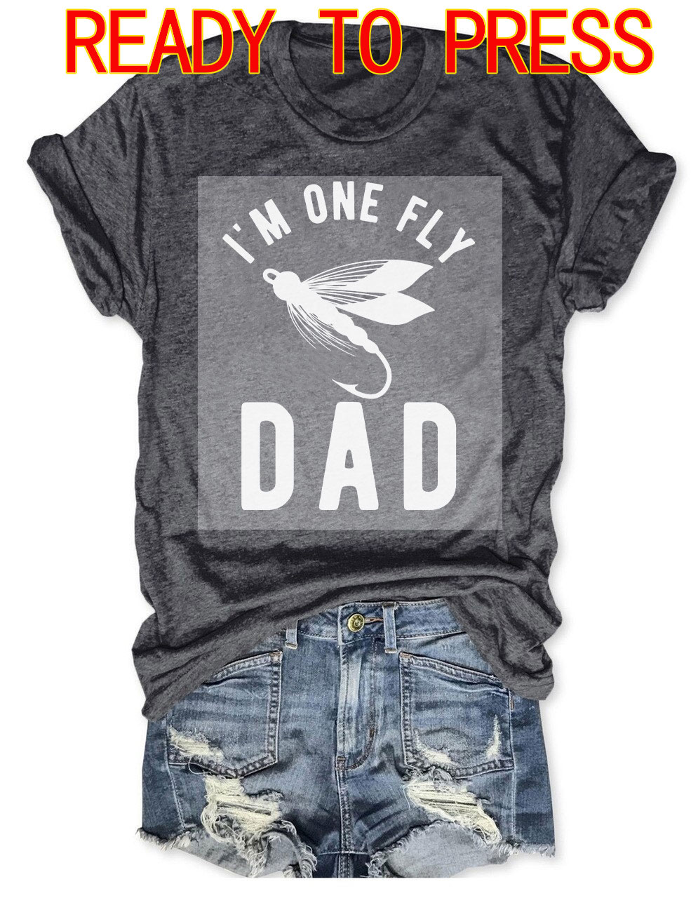Fly Fishing Dad  DTF Heat Transfer