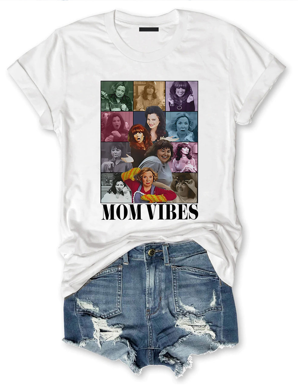Retro 90��s Mom Vibes T-shirt