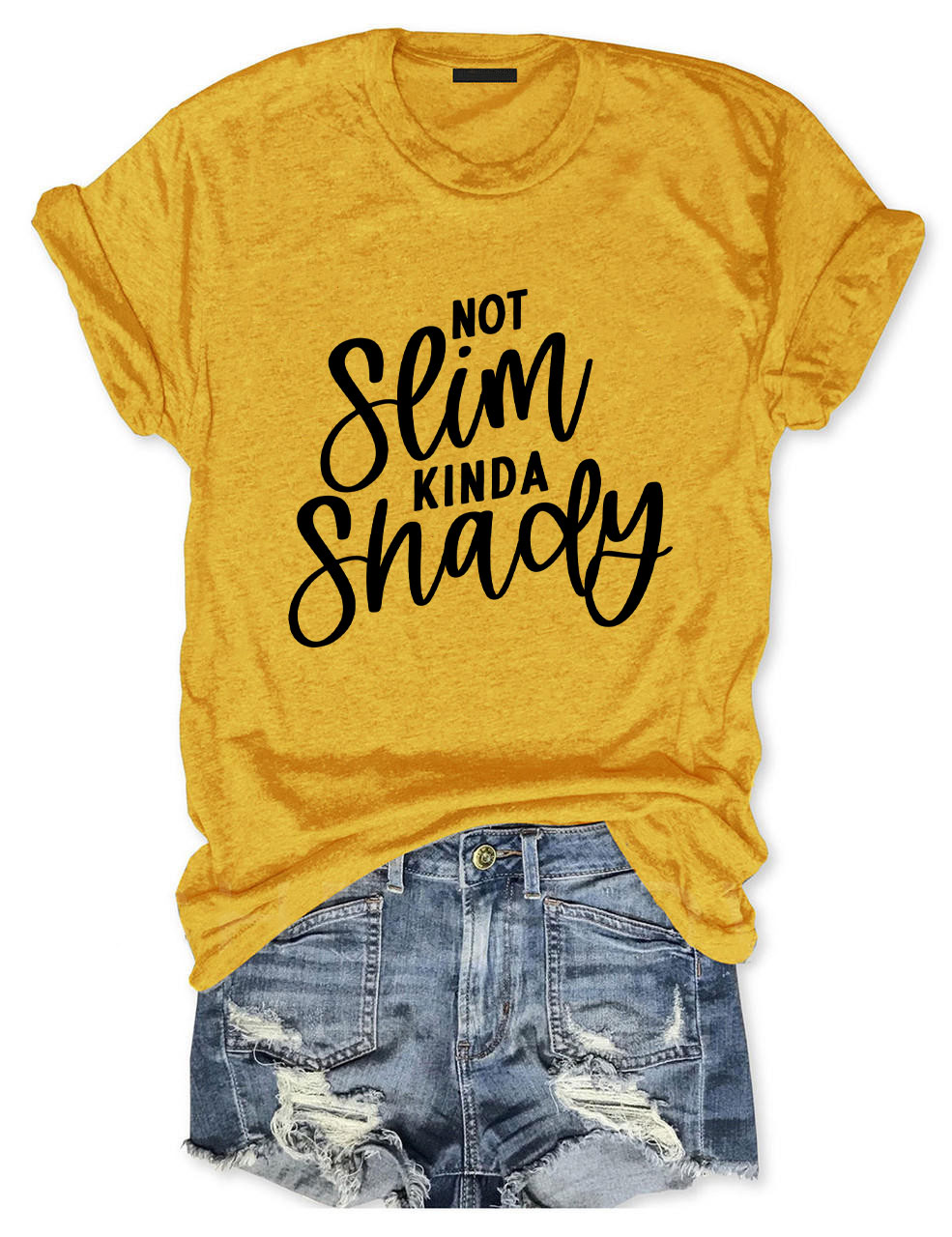 Not Slim Kinda Shady Funny T-shirt