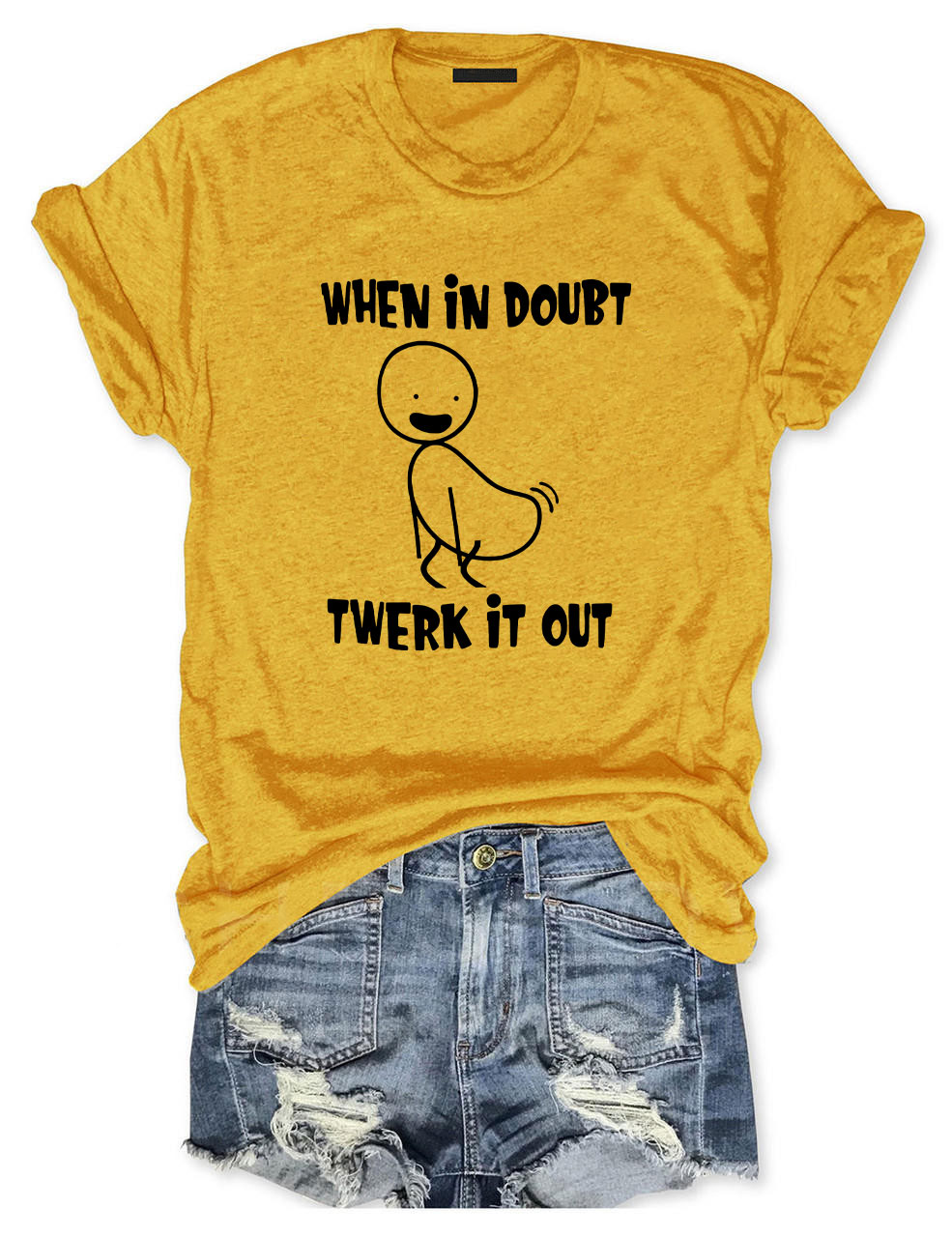When in Doubt Twerk It Out Funny T-Shirt