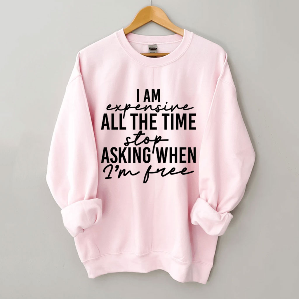 I Am Expensive All The Time Funny Sweatshirt