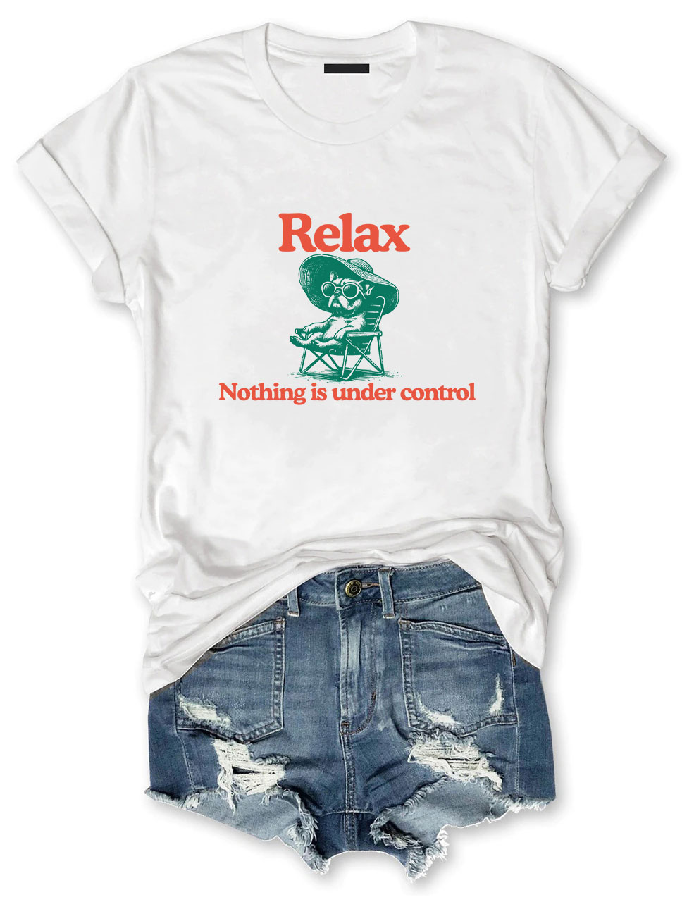 Relax Summer French Bulldog T-shirt