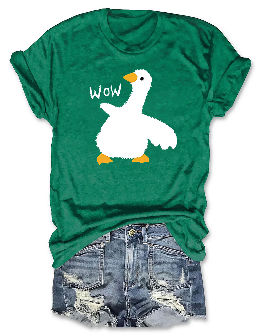 Wow Cartoon Duck T-Shirt