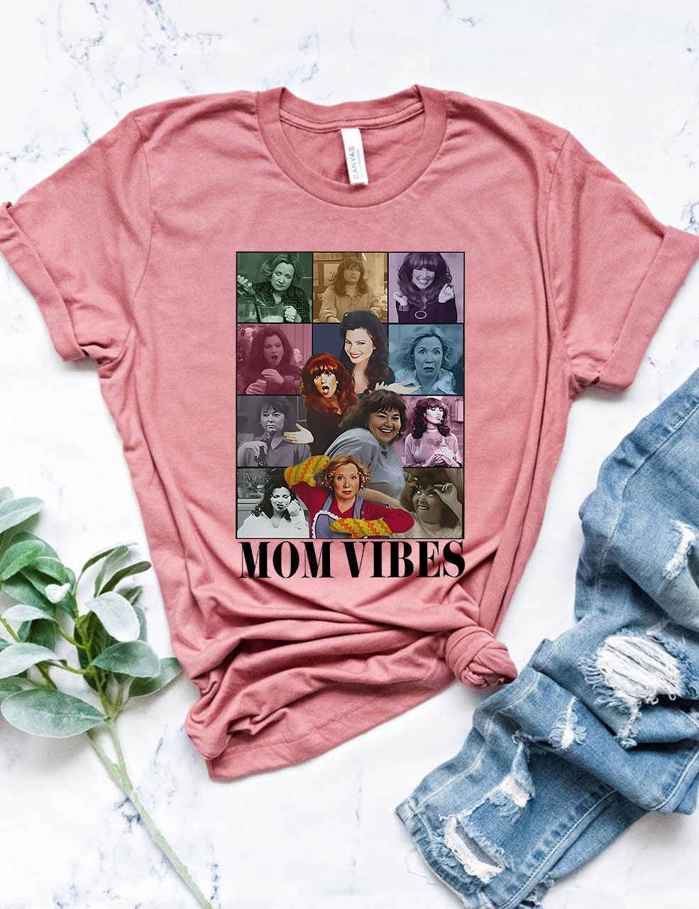 Retro 90��s Mom Vibes T-shirt