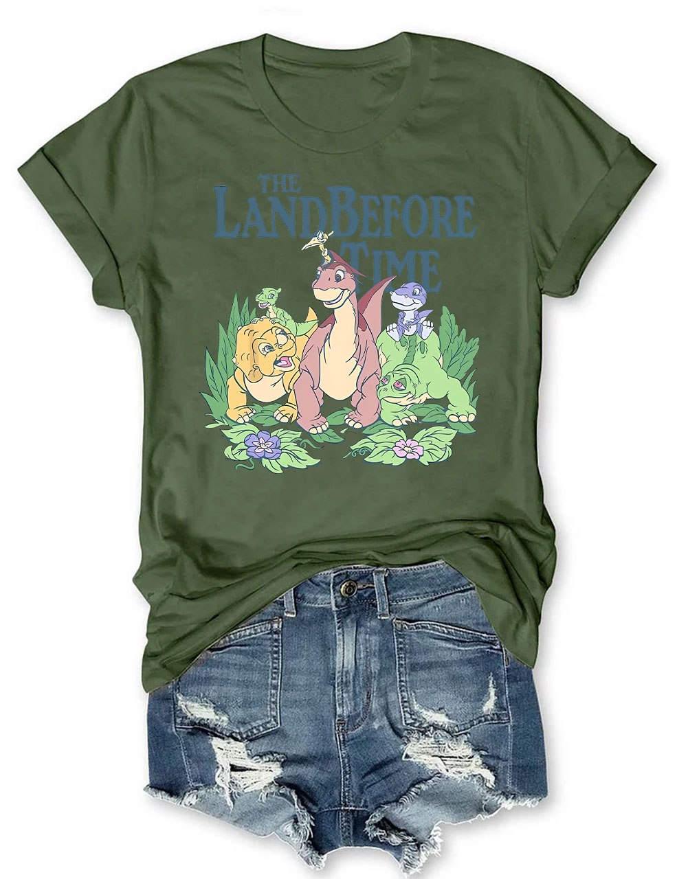 The Land Before Time Pastel Dinosaur Friends T-shirt
