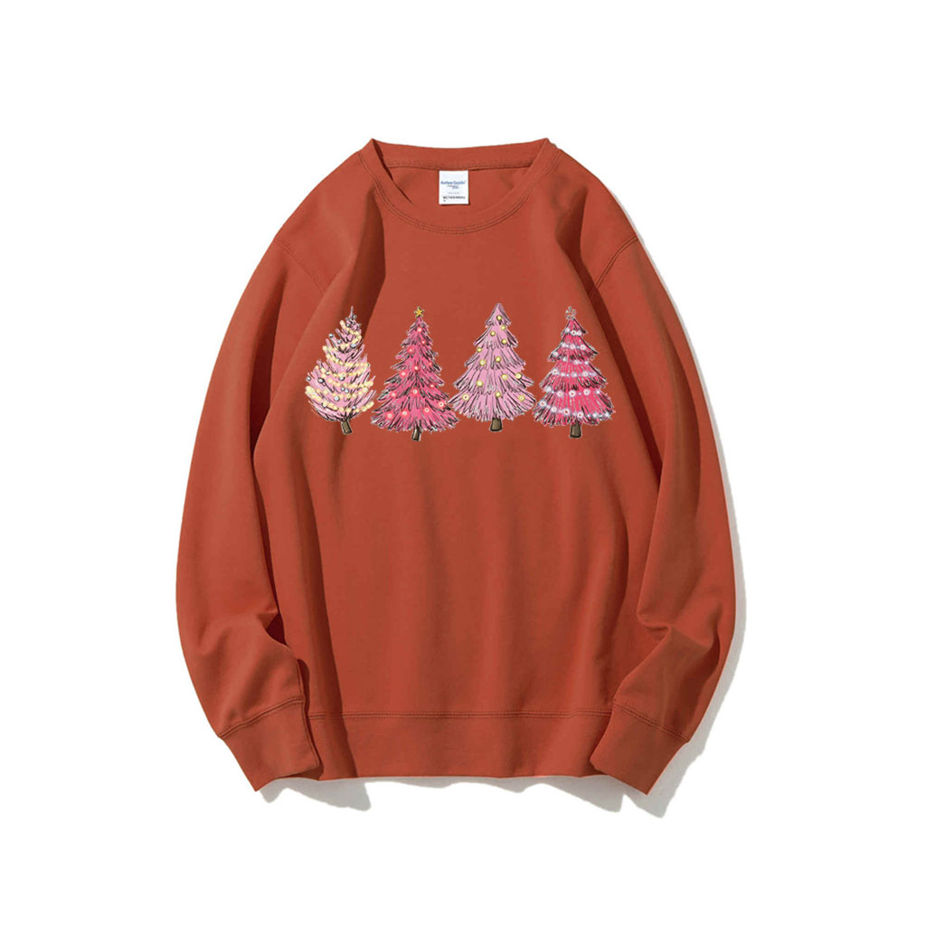 Pink Christmas Tree Sweatshirt