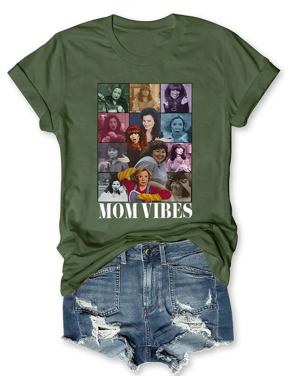 Retro 90��s Mom Vibes T-shirt