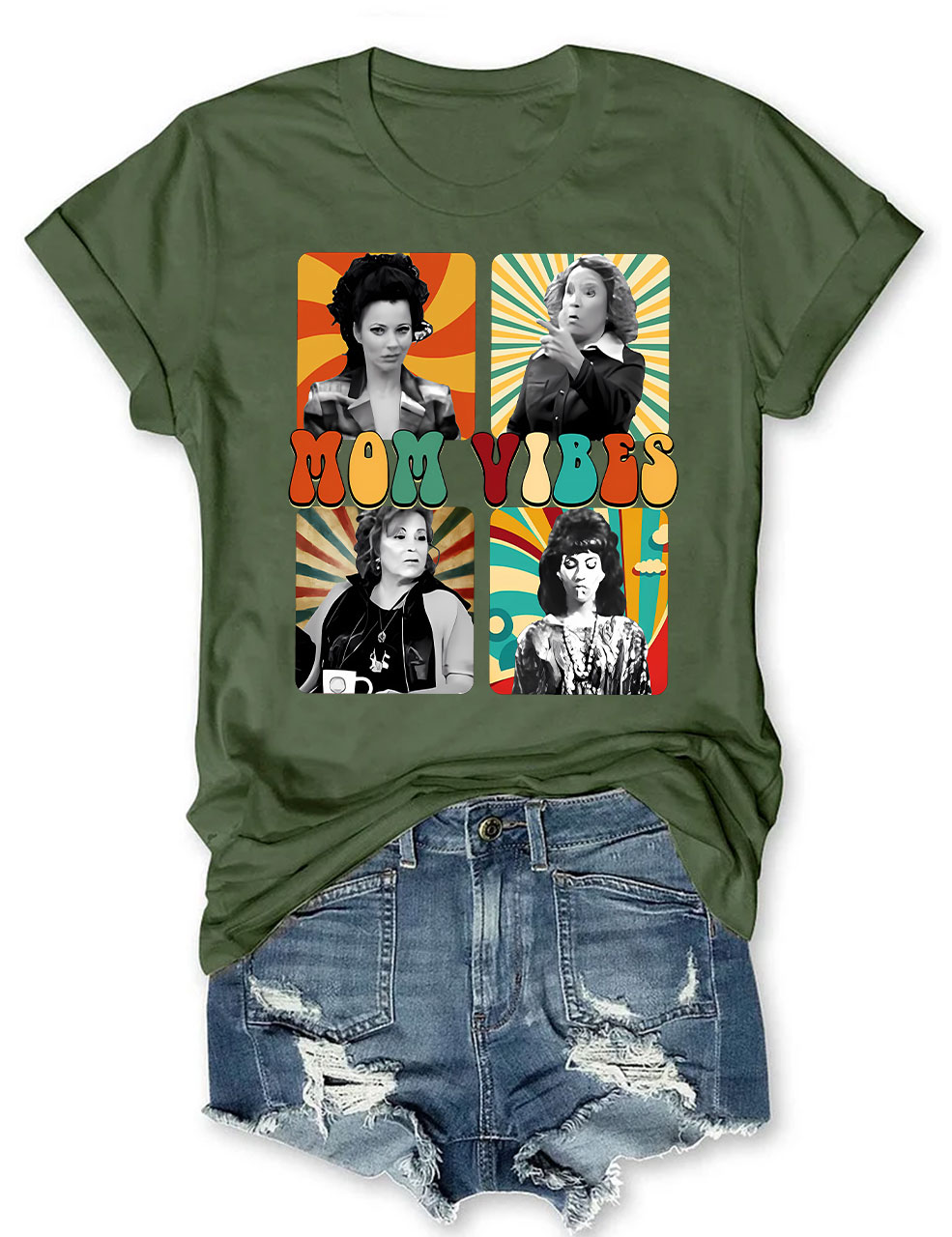 Retro Mom Vibes T-shirt