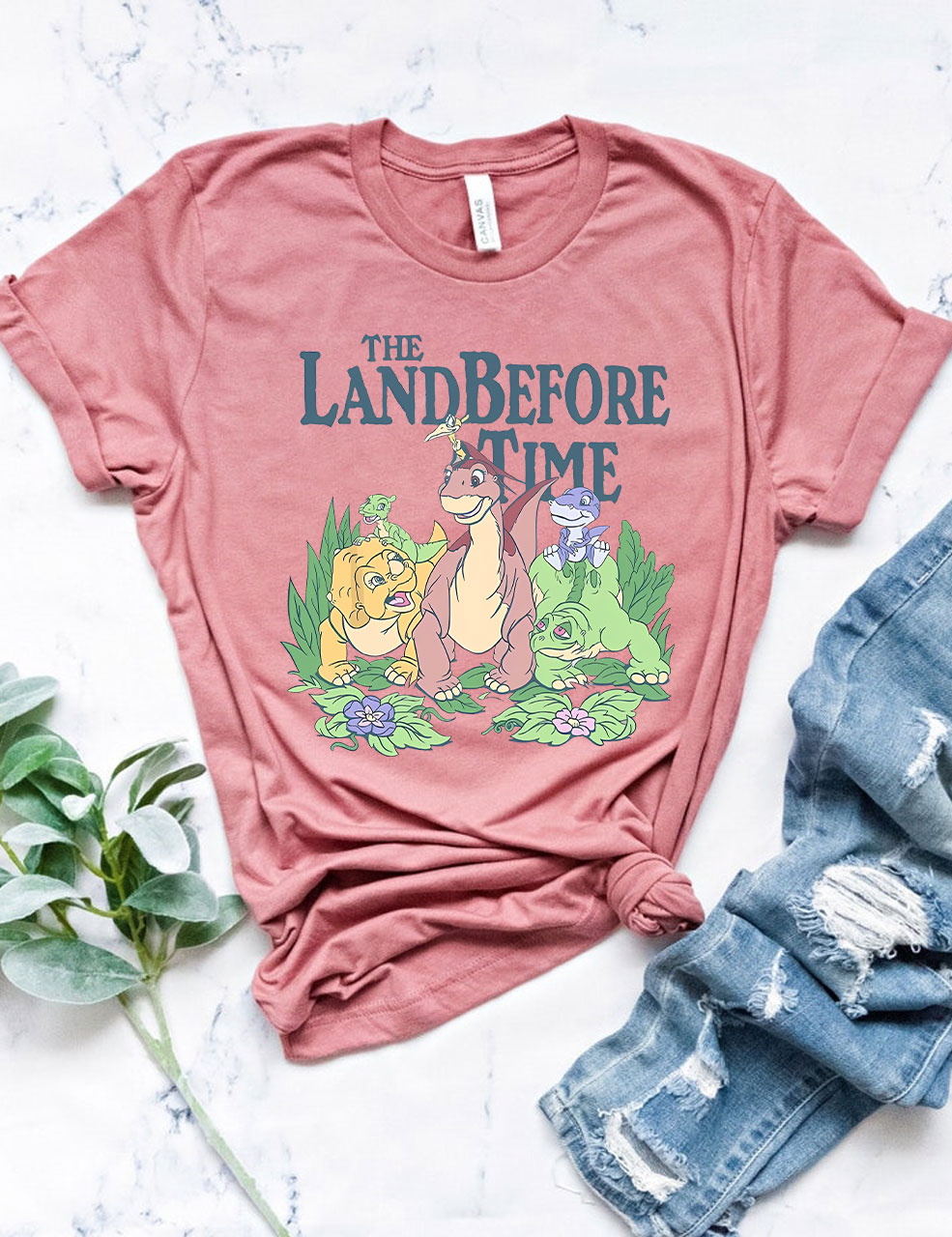 The Land Before Time Pastel Dinosaur Friends T-shirt