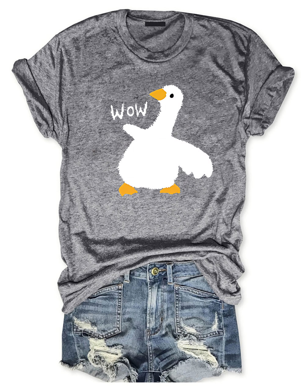Wow Cartoon Duck T-Shirt