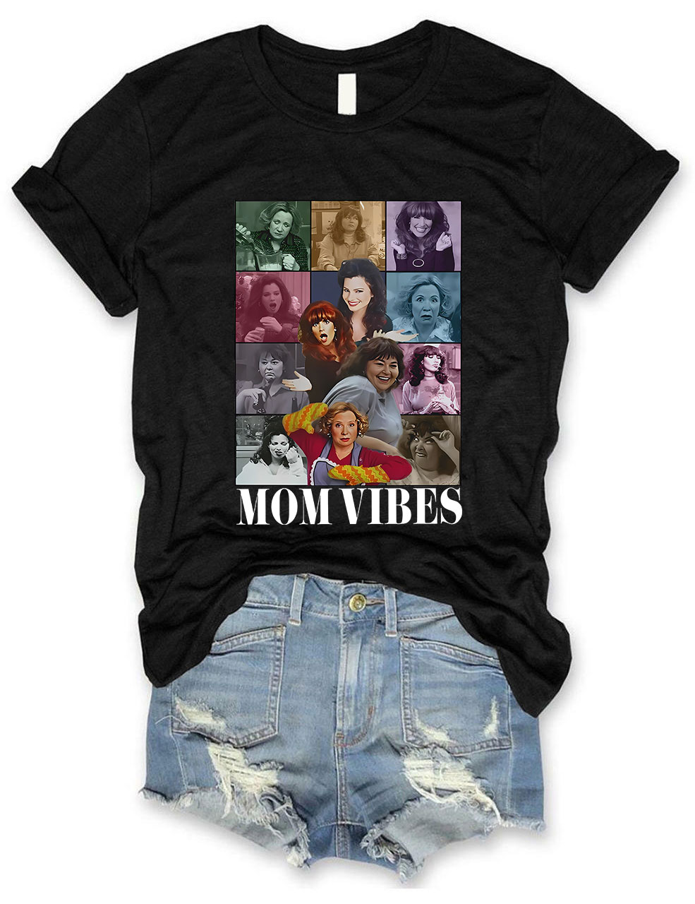 Retro 90��s Mom Vibes T-shirt