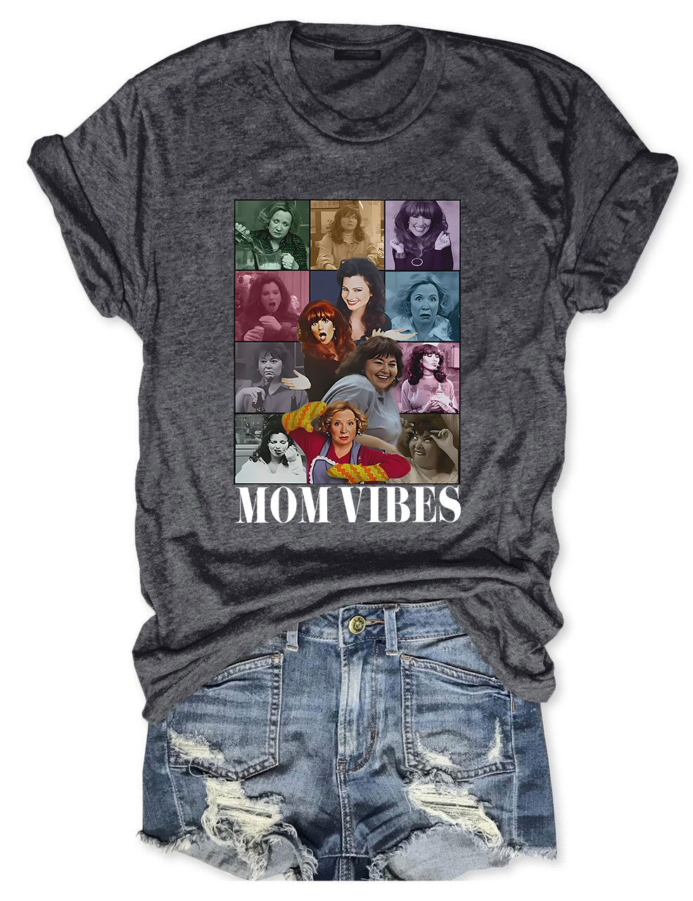 Retro 90��s Mom Vibes T-shirt