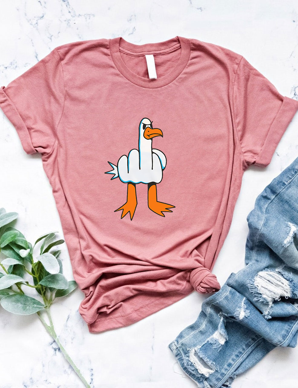 Rude Seagull Funny T-Shirt