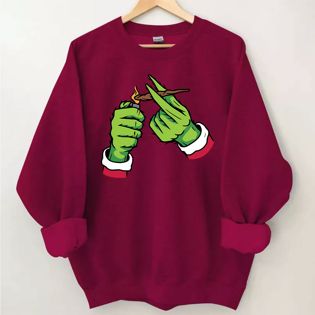 Pothead Christmas Sweatshirt