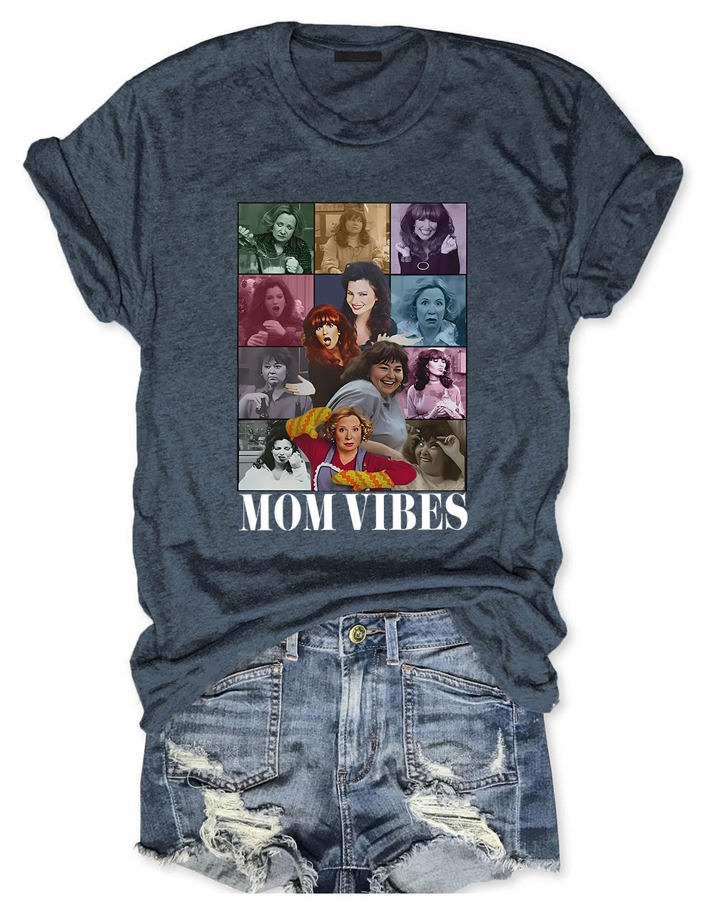 Retro 90��s Mom Vibes T-shirt