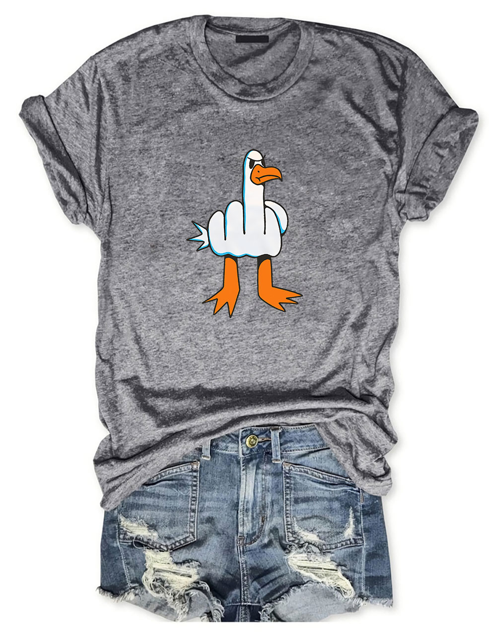 Rude Seagull Funny T-Shirt