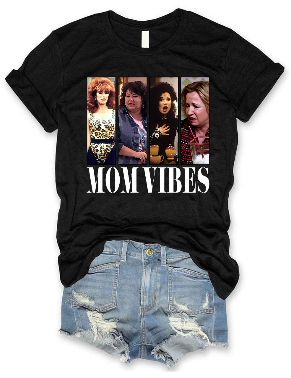 Retro 90��s Mom Vibes T-shirt