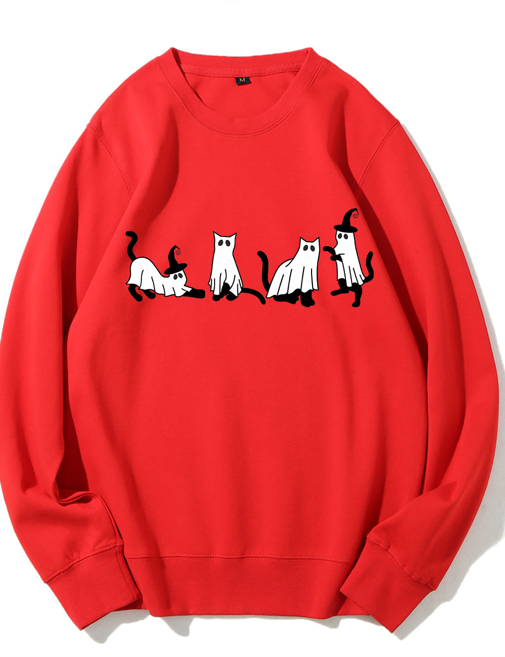 Halloween Ghost Cat Sweatshirt