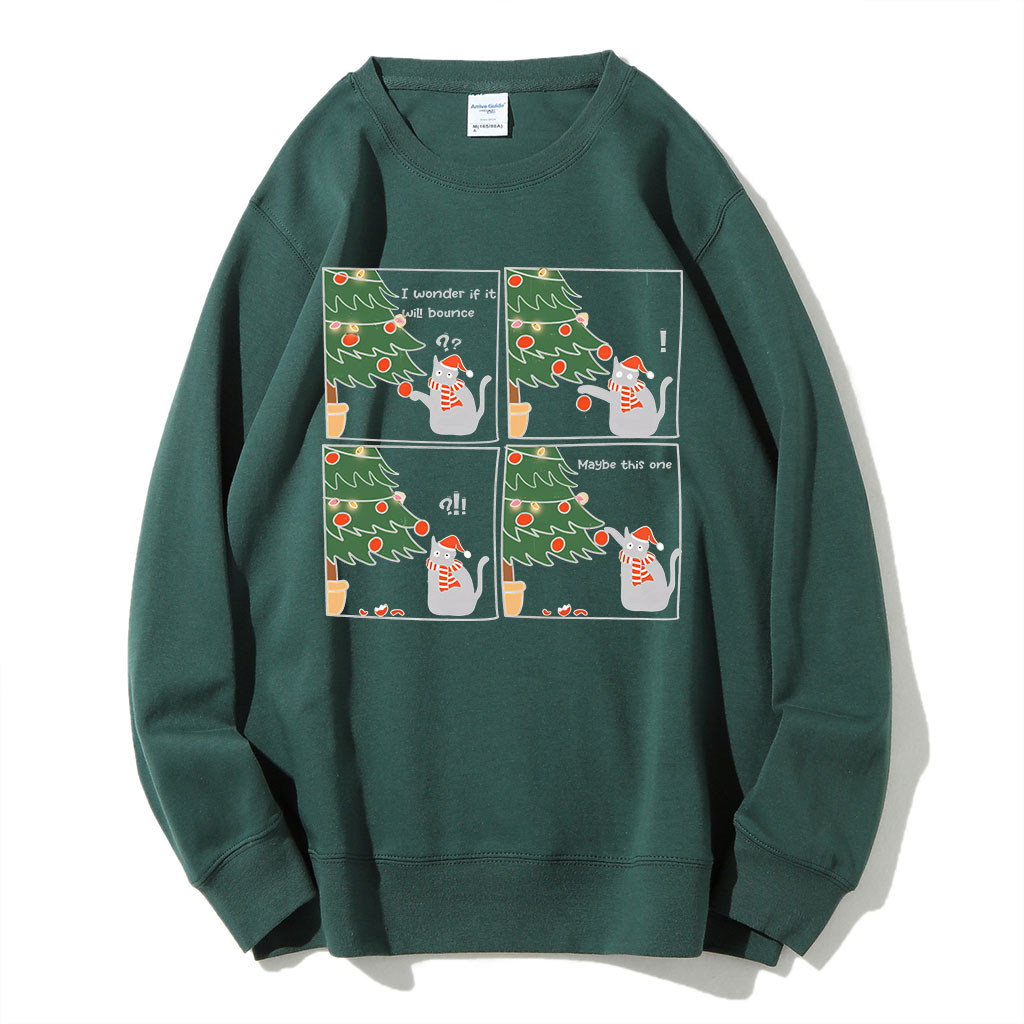 Funny Christmas Cat Sweatshirt