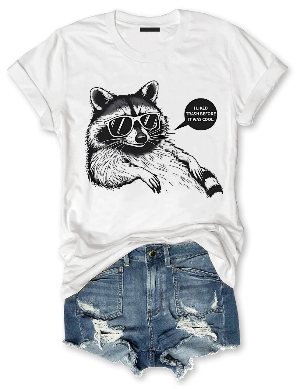 Hipster Raccoon T-shirt
