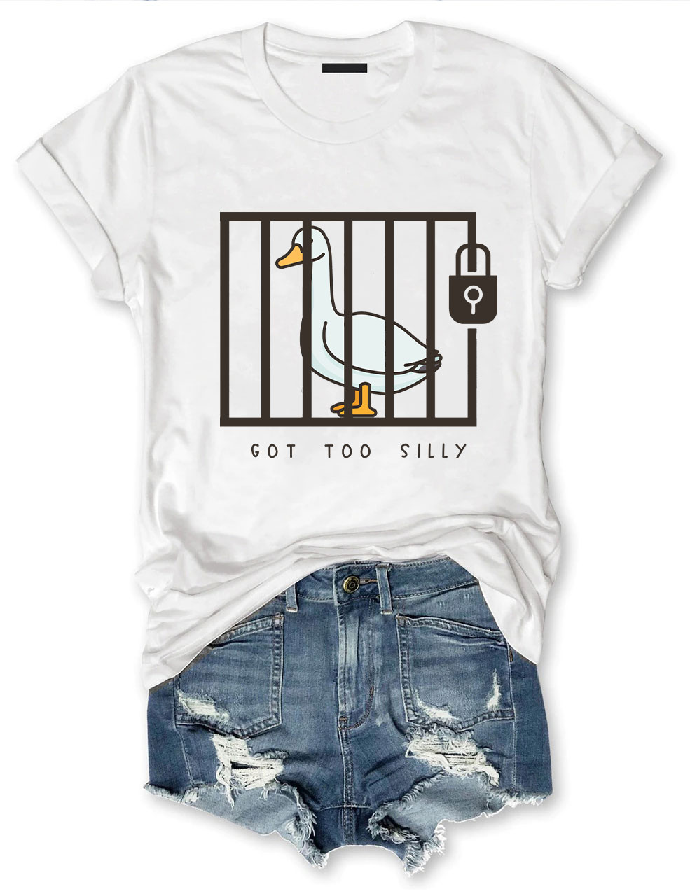 Funny Prison Got Too Silly Goose T-Shirt