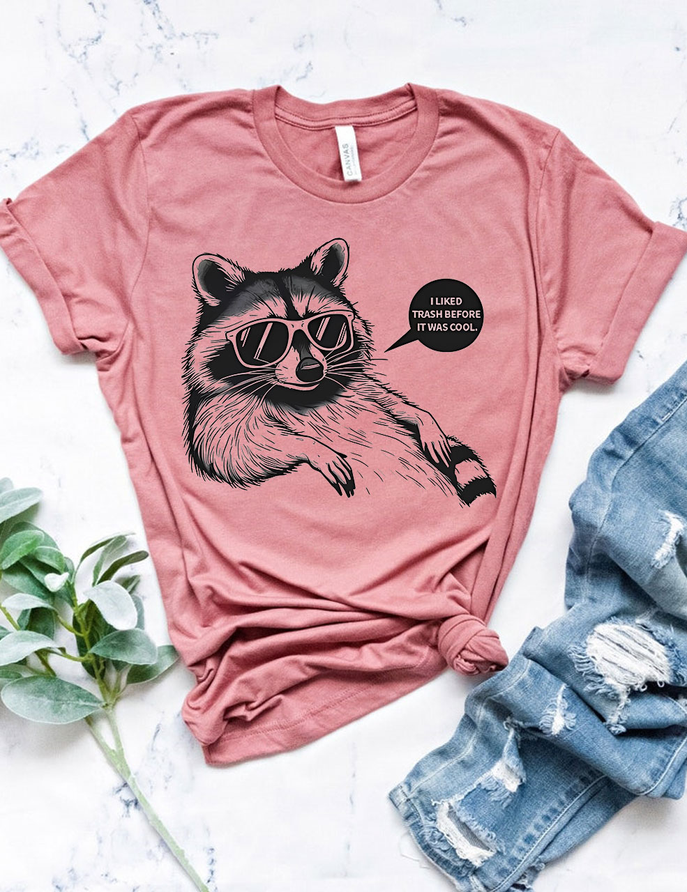 Hipster Raccoon T-shirt