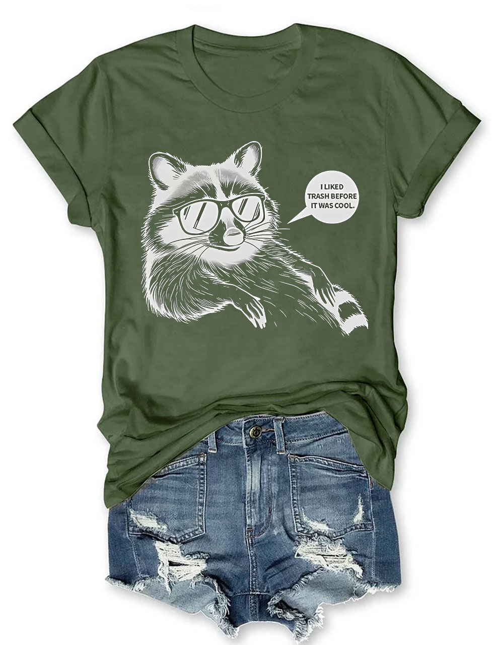 Hipster Raccoon T-shirt