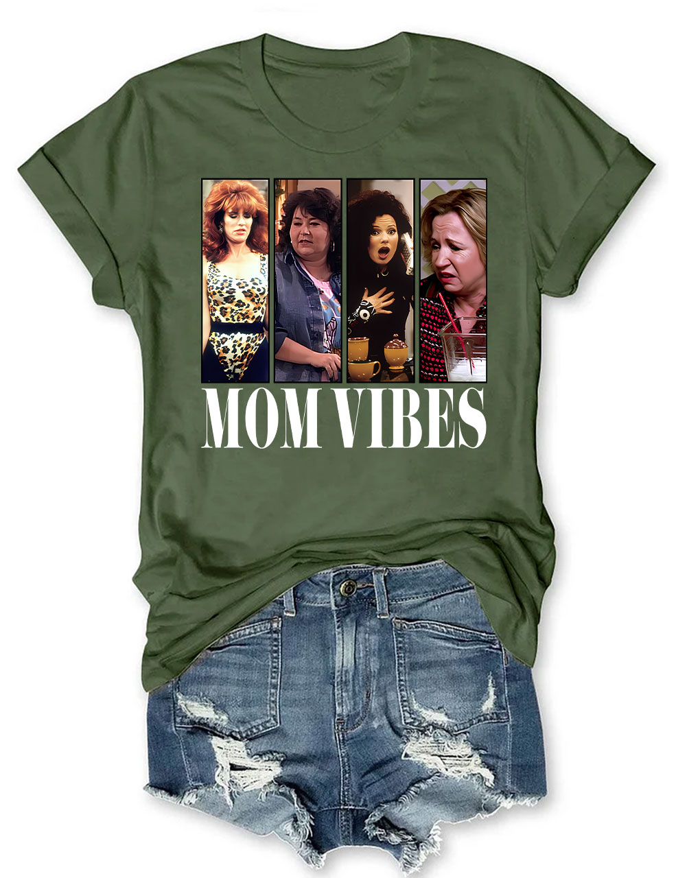 Retro 90��s Mom Vibes T-shirt