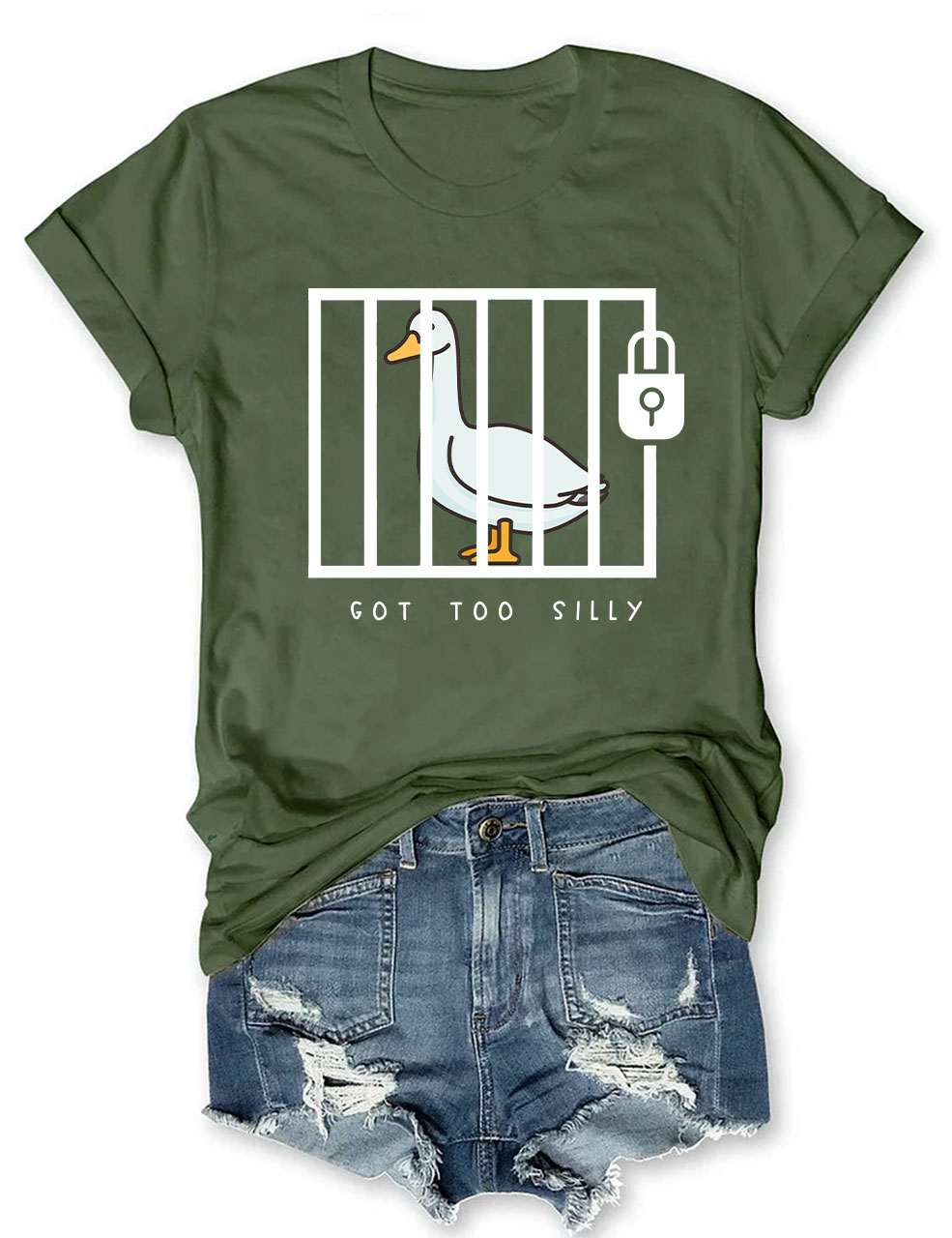 Funny Prison Got Too Silly Goose T-Shirt