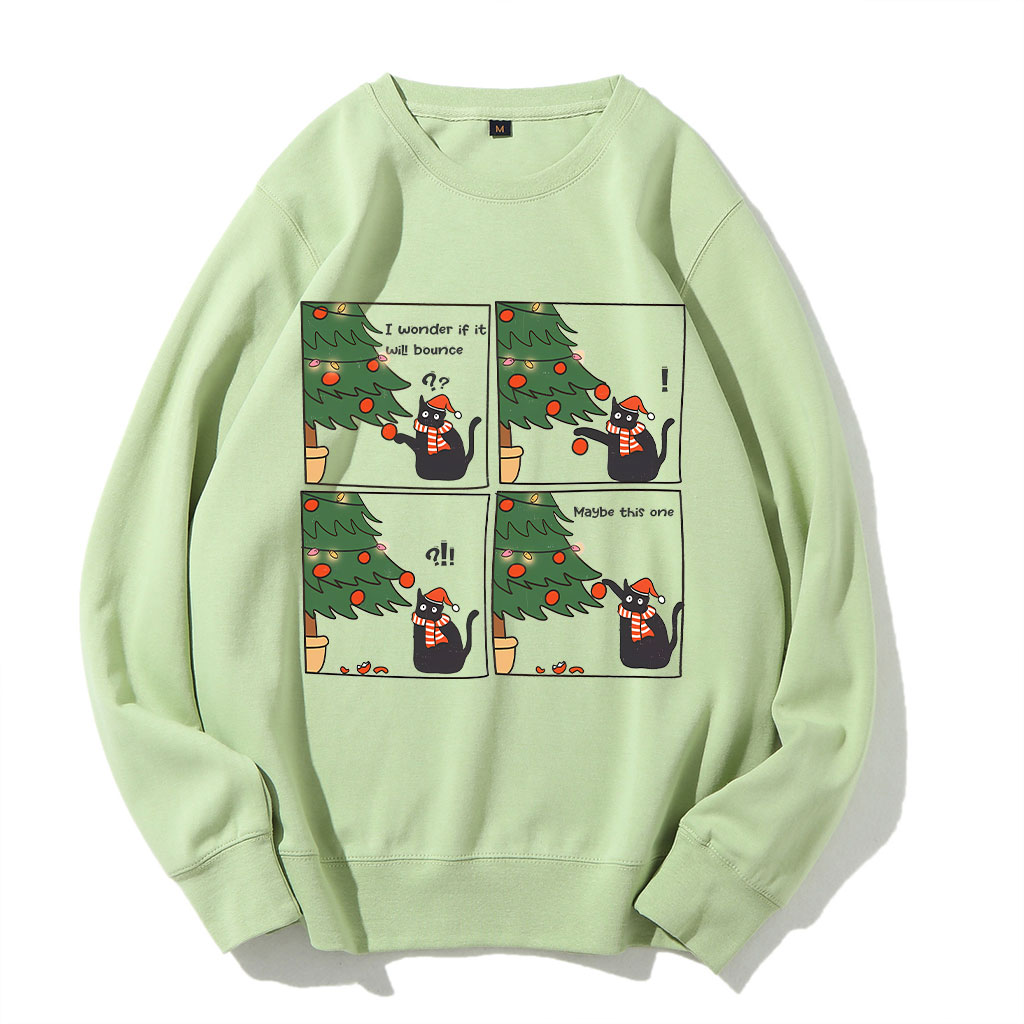 Funny Christmas Cat Sweatshirt