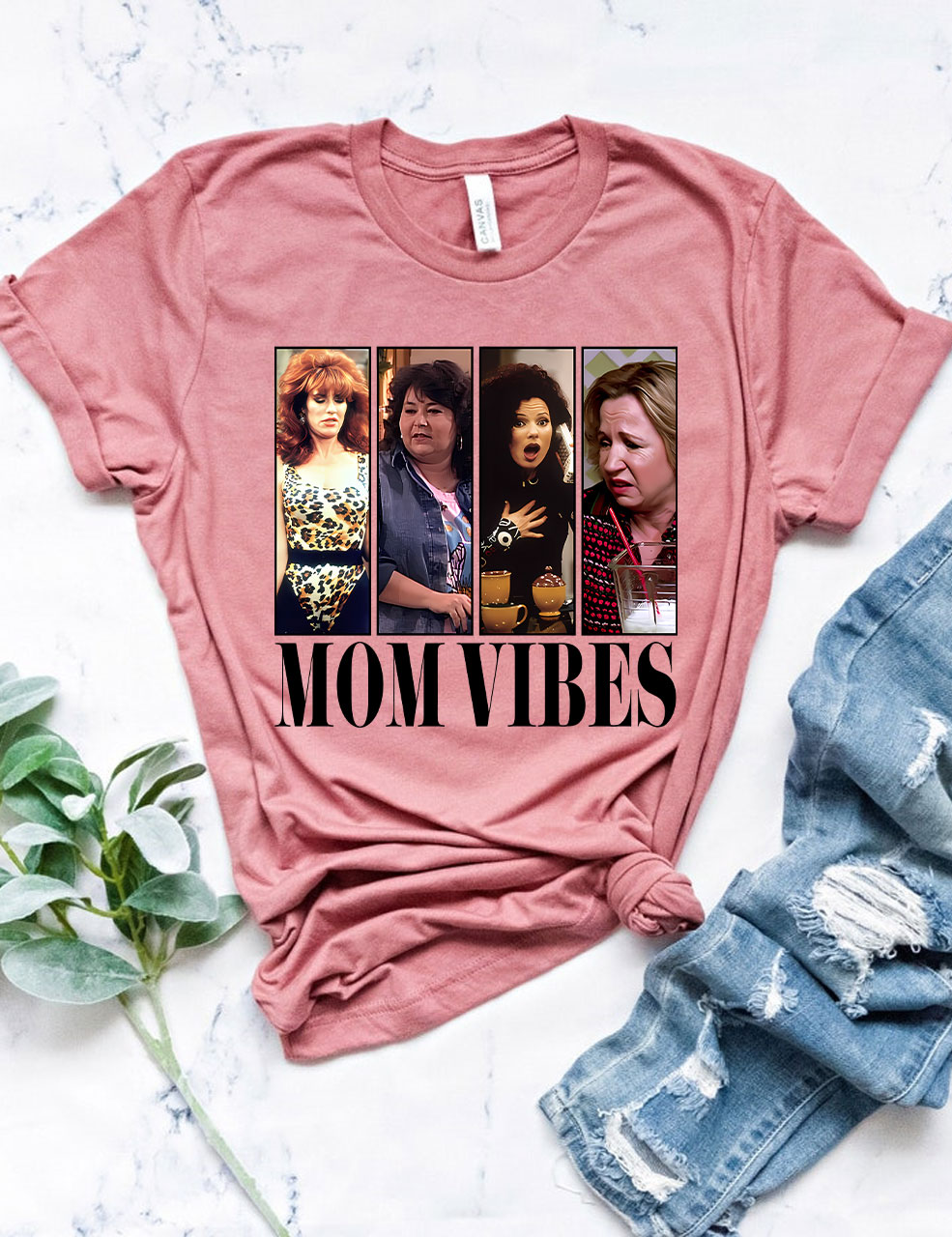 Retro 90��s Mom Vibes T-shirt