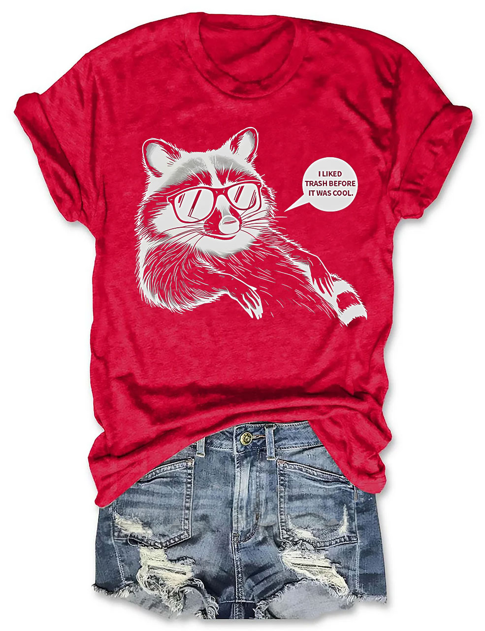 Hipster Raccoon T-shirt