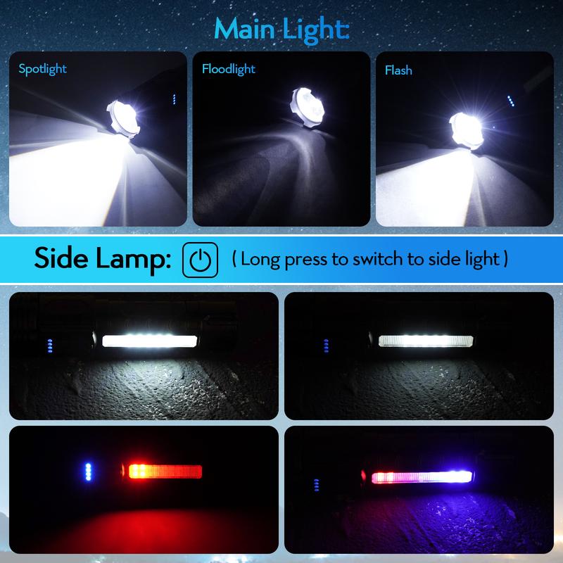Strong Light Flashlight Waterproof Camping, Mountaineering, Fishing, Lights