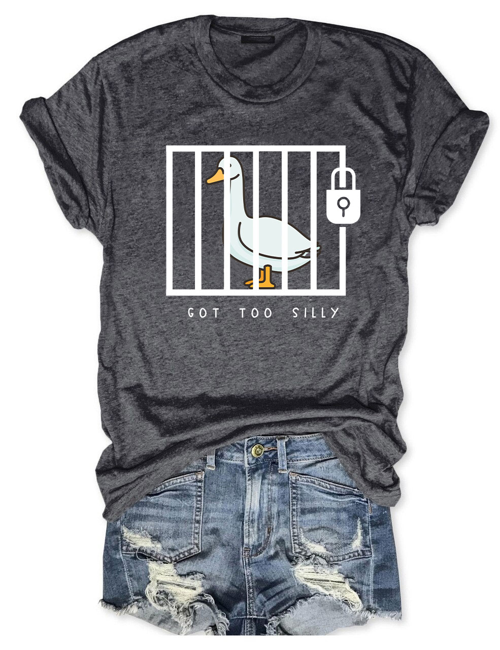 Funny Prison Got Too Silly Goose T-Shirt