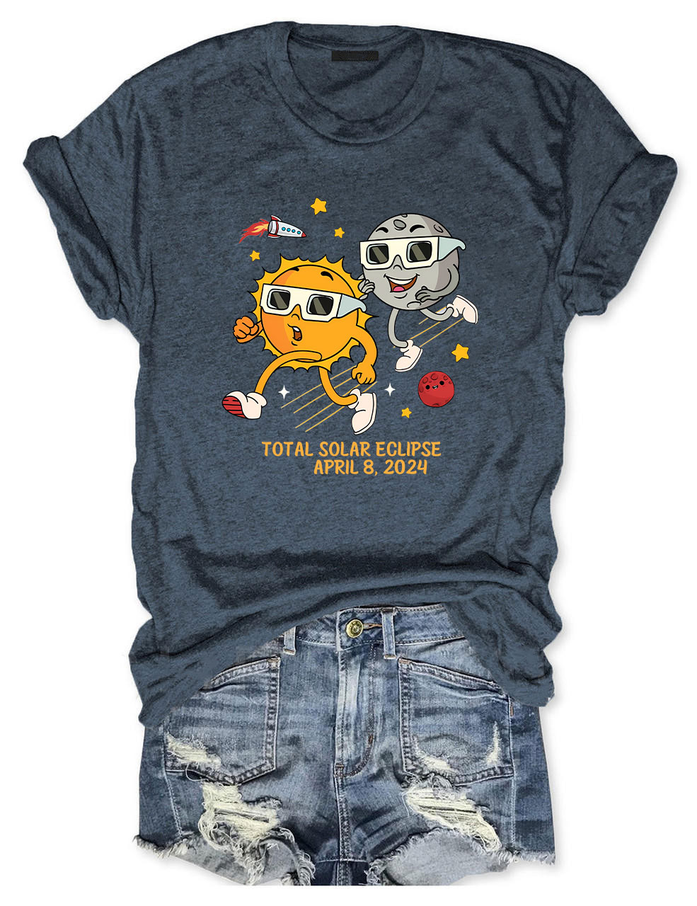 Total Solar Eclipse 2024 Funny T-shirt