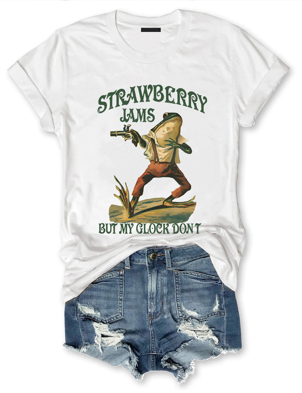 Strawberry Jams But My Glock Don't T-shirt