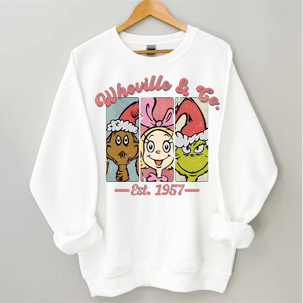 Whoville & Co Est 1957 Grinch Sweatshirt