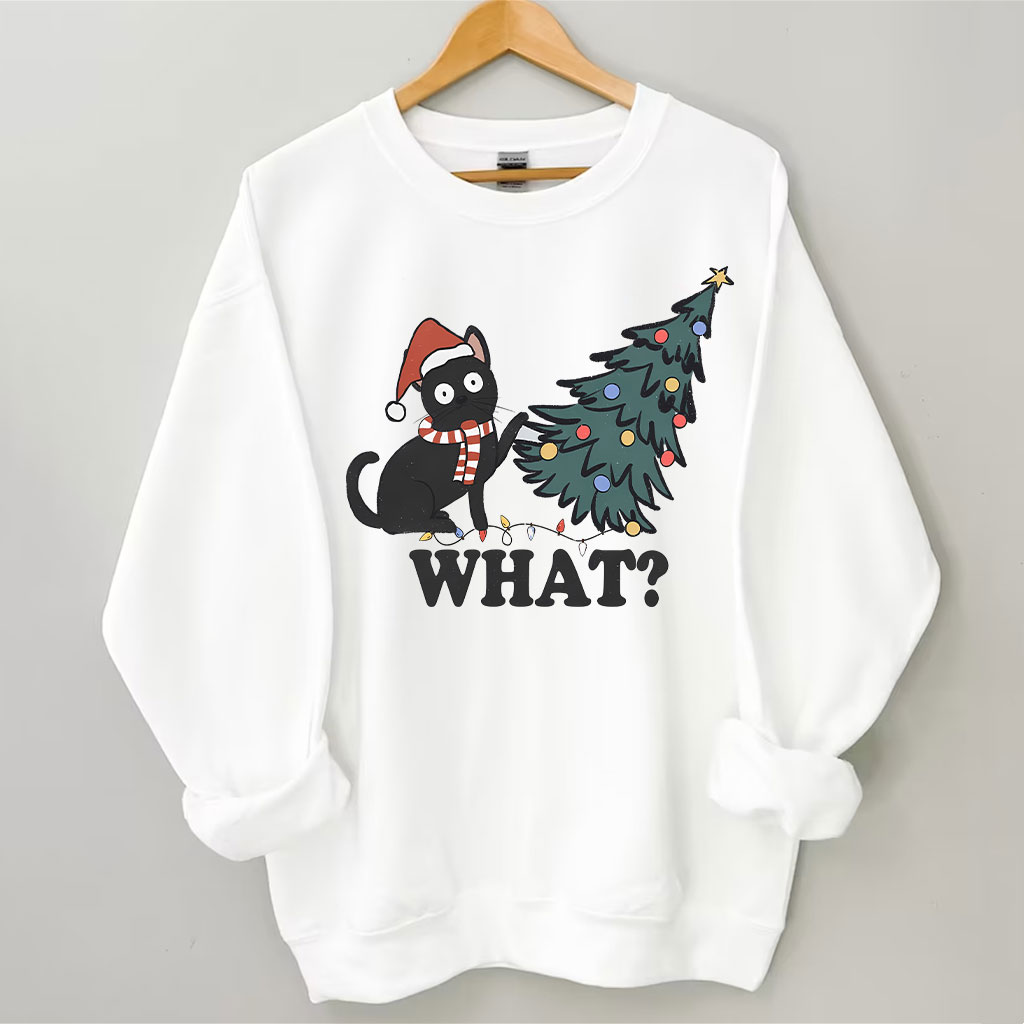 Funny Christmas Cat Sweatshirt
